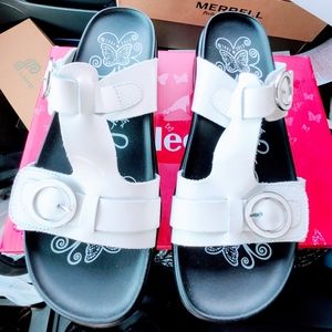 ALEGRIA SANDLALS WHITE PATENT